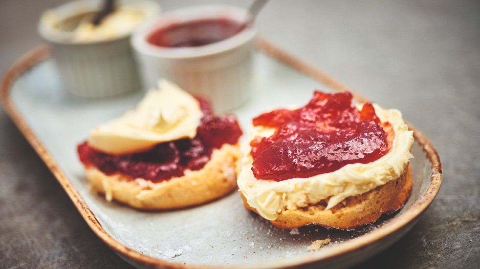 scones and jam afternoon tea